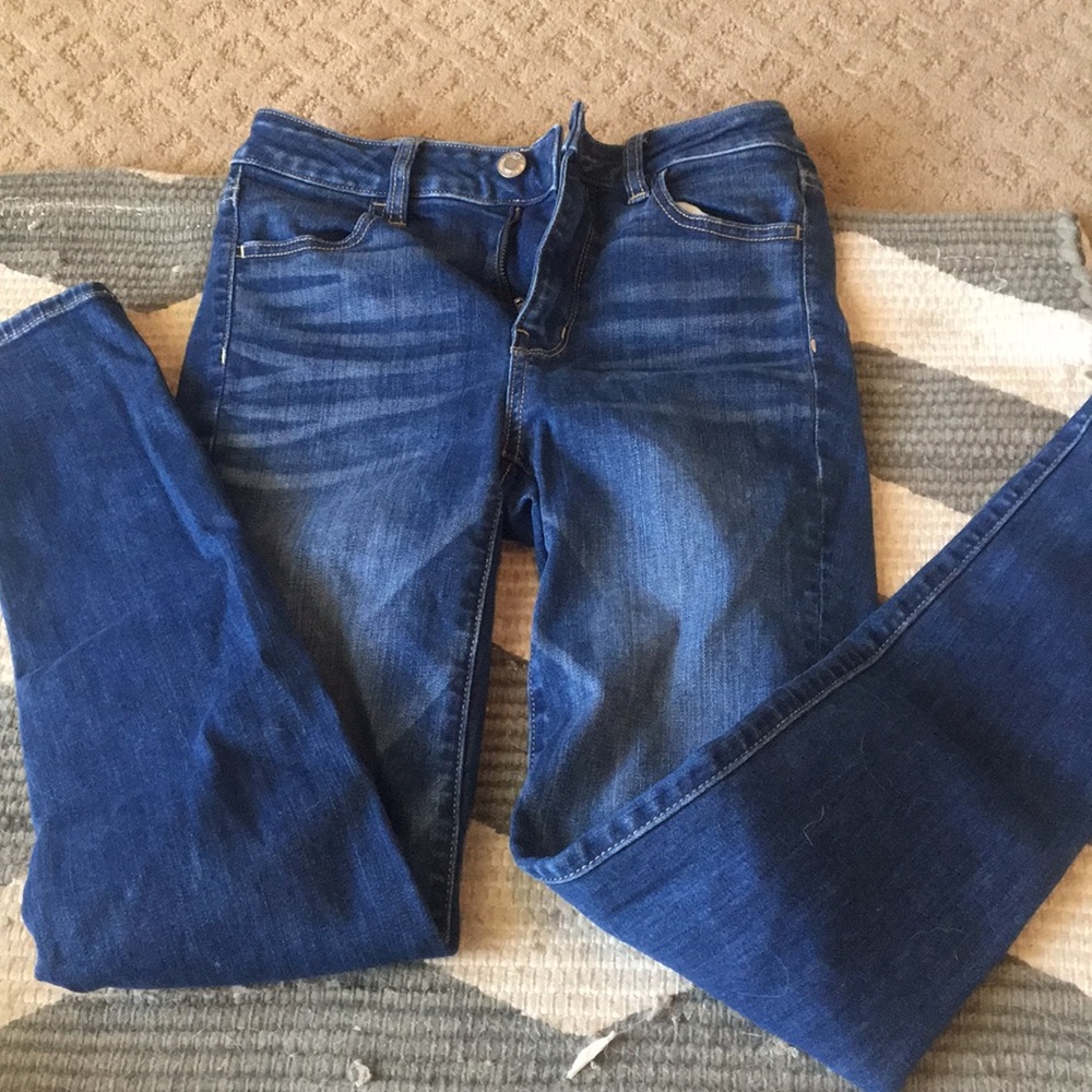 super high rise American Eagle skinny jeans